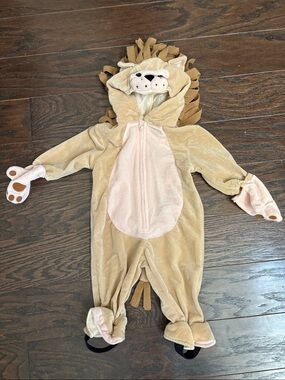 Miniwear Kids Plush Lion Costume - Beige